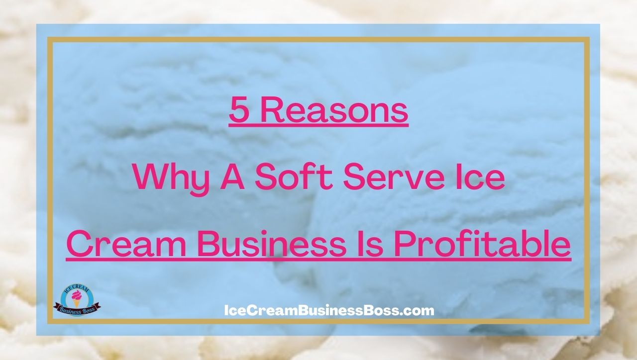 5 Reasons Why A Soft Serve Ice Cream Business Is Profitable